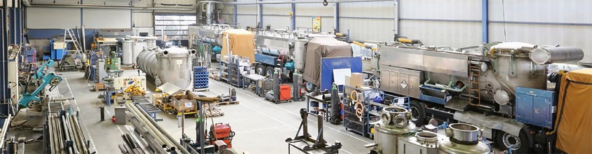 Vacuum truck factory KOKS Group in Alkmaar, The Netherlands